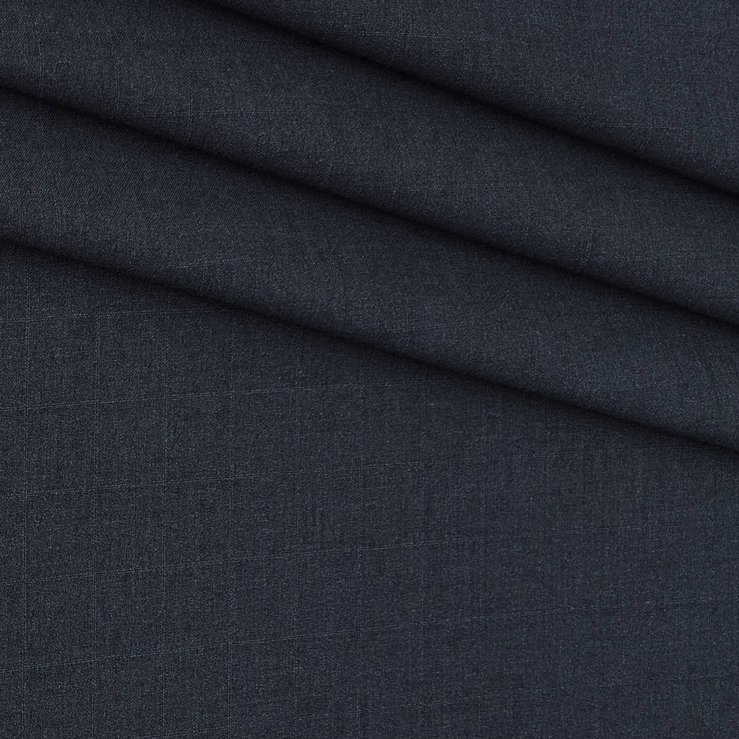Trouser Fabric Donear 4Way Stretchable Premium Check Colour Iron Blue